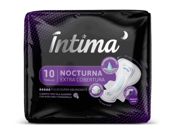 Toalla Íntima Nocturna Extra Cobertura - Íntima Ecuador